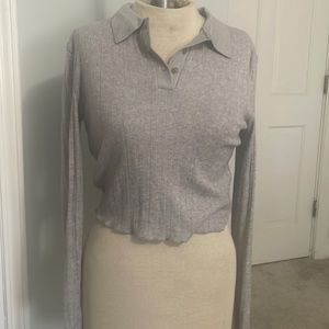 Gray Zara Crop Top
